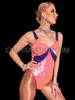 Pink and Purple Gleaming Sequin Rave Leotard