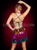 Lovely Latin-Inspired Sequin Rainbow Gay Pride Dance Dress