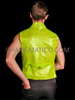 Enthralling Green High-collar Glitter Men Vest