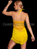 Sunshine Spectacle Yellow Fringe Sequin Dress