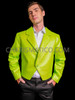 Neon Green Glittery Dance Men's Tuxedo Suit