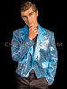 Ice Blue Sequin Men Cabaret Suit