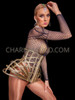 Showtime Splendor Gold Waist Cage Corset Skirt