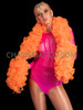 Orange Fluffy Organza Ruffle Mini Boa
