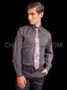 Pink Silver Sequin Cabaret Men Necktie 