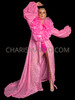 Blushing Beauty Ruffle Lace Coat with Organza Neckline