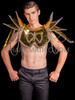 Golden Gladiator Vinyl Shoulder Armor Epaulet