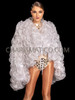 Snow Queen Organza Extravaganza Ruffle Drag Queen Jacket