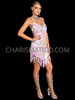 Pearl White Leaf-Shaped Sequin Dress 