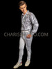 Silver Sparkle Disco Party Men's Shirt and Pants Set