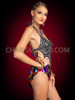 Spectacle Multi-color Teardrop Sequin Showgirl Leotard 