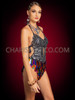 Spectacle Multi-color Teardrop Sequin Showgirl Leotard 