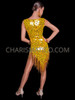 Gold Elegance Cher-Inspired 'Take Me Home' Beaded Dress
