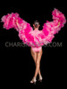 Gigantic Pink Showstopper Tulle Ruffle Boa 