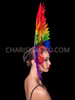 Vivid Pride Spectrum Rainbow LGBT Feather Headdress