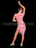 Pink Cher-Inspired 'Take Me Home' Beaded Fringe Dress