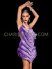 Lavender Sway Latin Fringe Bodysuit Dance Dress 