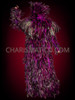 Purple Dramatic Long Drag Queen Feather Coat