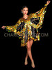 Disco Gold Freaky Playa Dreaming Butterfly Diva Top