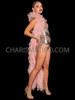 Peach Pink Showstopper Tulle Ruffle Mini Boa 