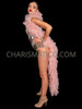 Peach Pink Showstopper Tulle Ruffle Mini Boa 