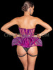  Purple Vinyl Cage Corset with Molded Hip Cages