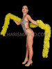 Electric Yellow Ruffle Organza Mini Boa 