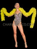 Electric Yellow Ruffle Organza Mini Boa 