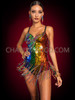 Radiant Pride LGBTQ Rainbow Sequin Shapewear Leotard