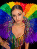 Rainbow LGBTQ+ Parade Pride Feather Backpack