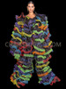 Midnight Rainbow LGBTQ+ Pride Coat with Net Trim
