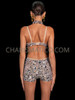 Silver Sparkle Crystal Bra & Jazz Dance Shorts