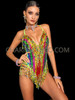 Fantasy Rainbow V-Shape Festival Bodysuit 