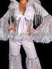 Disco Fever White Abba 70s Top & Bell Pants