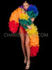 LGBT Celebrations Organza Ruffled Gay Pride Rainbow Boa