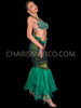 Green Ariel Mermaid Shell Top with Sequin Mermaid Skirt