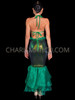 Green Ariel Mermaid Shell Top with Sequin Mermaid Skirt