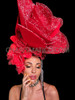 Red Rose Valentine Large Floral Headdress