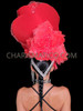 Red Rose Valentine Large Floral Headdress