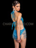 Starlight Blue Sequin Festival Dance Bodysuit