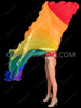 Pride Spectrum Pleated Organza Cabaret Wing Belt