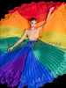 Pride Spectrum Pleated Organza Cabaret Wing Belt