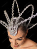  Celestial Silver Greek Goddess Tiara Headdress