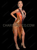 Orange Frame Cher-Inspired 'Take Me Home' Beaded Dress