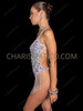 Dazzling Crystal Fringe Sequin Dance G-string Leotard