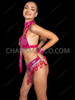 Professional Samba Carnival Hot Pink Crystal Bra & thong Set