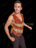 Cabaret Stage Crystal Dance Sequins Male Vest 