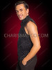 Black Glamour 3D Sequin Cabaret Men's Stage Vest