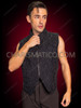 Black Glamour 3D Sequin Cabaret Men's Stage Vest