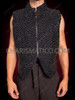Black Glamour 3D Sequin Cabaret Men's Stage Vest